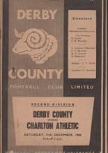 Derby County v Charlton Athletic 11-Dec-1965