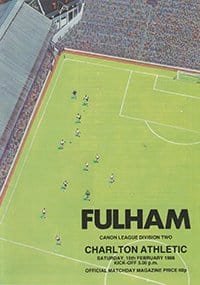 Fulham v Charlton Athletic 15-Feb-1986