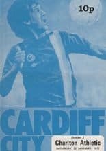 Cardiff City v Charlton Athletic 22-Jan-1977