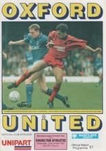 Oxford United v Charlton Athletic 23-Oct-1991