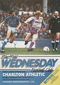 Sheffield Wednesday v Charlton Athletic 24-Jan-1987