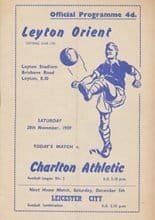 Leyton Orient v Charlton Athletic 28-Nov-1959
