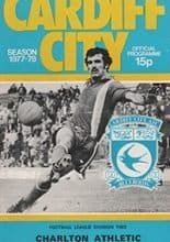Cardiff City v Charlton Athletic 31-Dec-1977