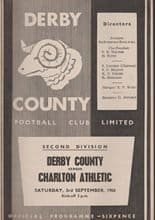 Derby County v Charlton Athletic 03-Sep-1966