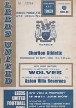 Leeds United v Charlton Athletic 04-Sep-1968
