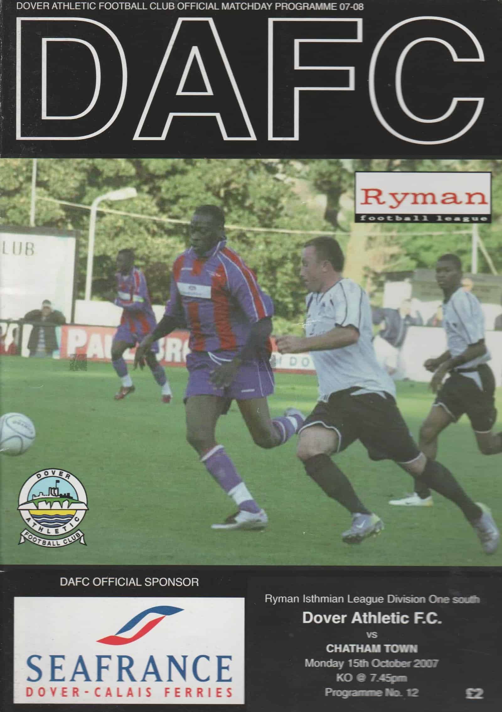 Dover Athletic v Chatham Town 15-Oct-2007