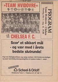 Team Hvidovre v Chelsea 01-Aug-1990