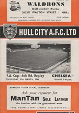Hull City v Chelsea 31-Mar-1966
