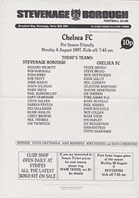 Stevenage Borough v Chelsea 04-Aug-1997