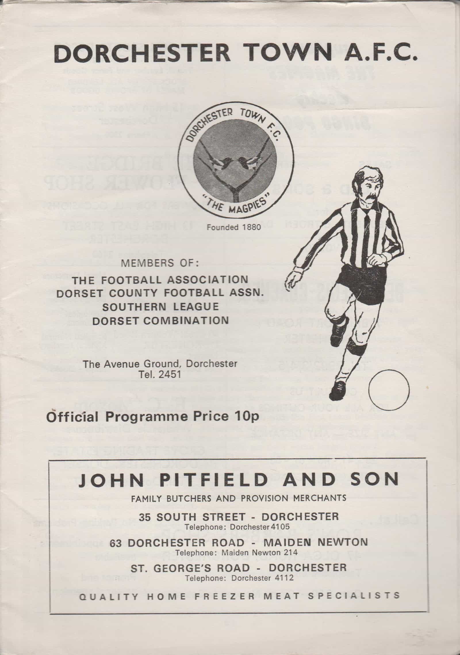 Dorchester Town v Chelmsford City 17-Dec-1977