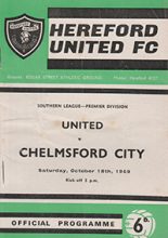 Hereford United v Chelmsford City 18-Oct-1969