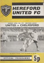 Hereford United v Chelmsford City 19-Apr-1971