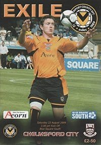 Newport County v Chelmsford City 22-Aug-2009