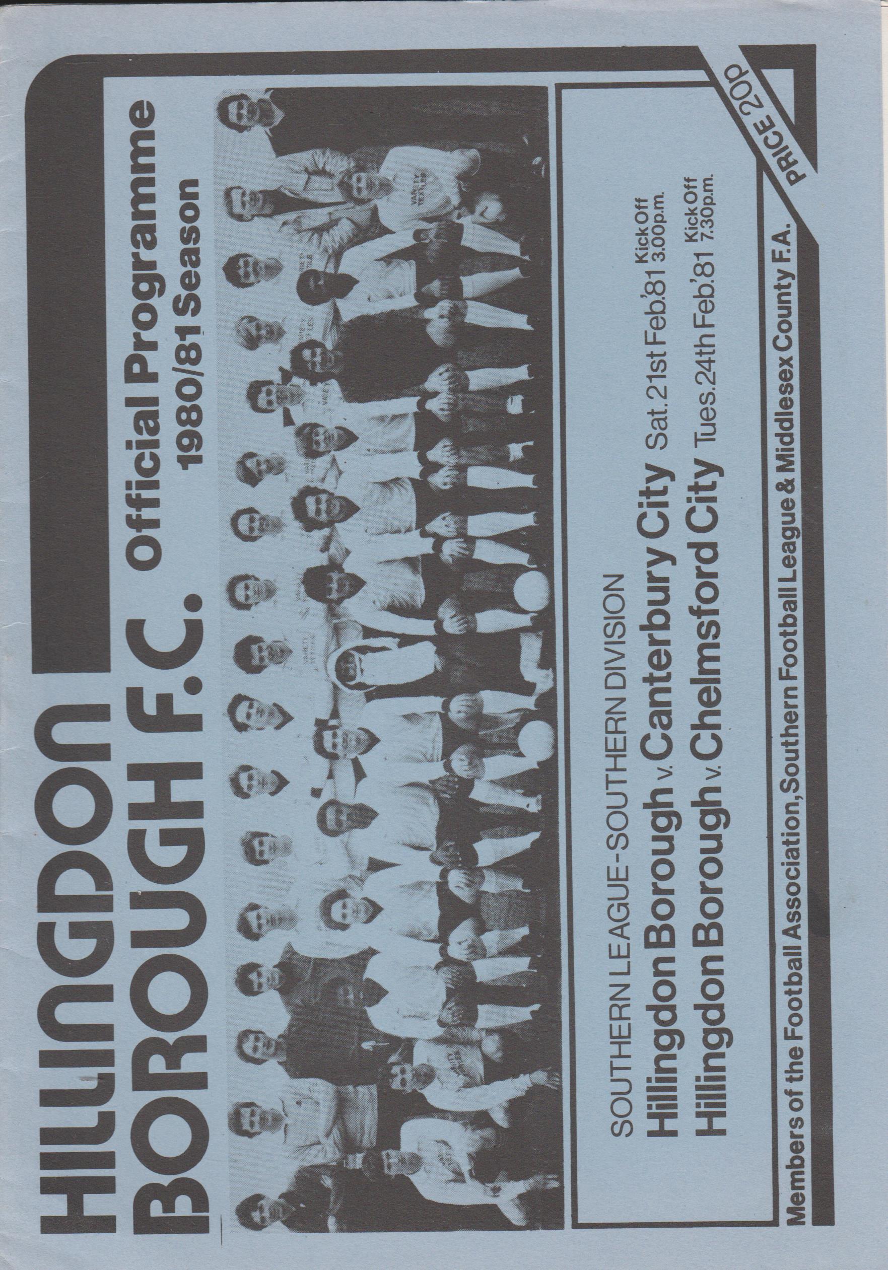 Hillingdon Borough v Chelmsford City  24-Feb-1981