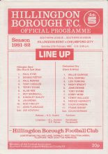 Hillingdon Borough v Chelmsford City  27-Feb-1982