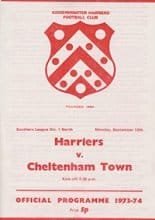 Kidderminster Harriers v Cheltenham Town 10-Sep-1973
