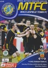 Macclesfield Town v Cheltenham Town 27-Mar-2010