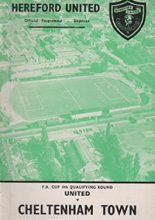 Hereford United v Cheltenham Town 28-Oct-1967