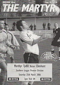 Merthyr Tydfil v Cheshunt 25-Mar-2006
