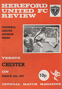 Hereford United v Chester 10-Mar-1976