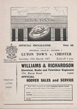 Luton Town v Chester 18-Mar-1967