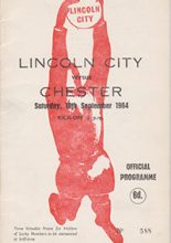 Lincoln City v Chester 19-Sep-1964