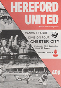 Hereford United v Chester City 19-Sep-1984