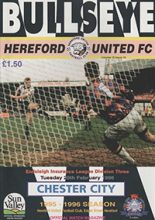 Hereford United v Chester City 20-Feb-1996