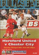 Hereford United v Chester City 24-Apr-2004