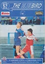 Cardiff City v Chester City 26-Dec-1995