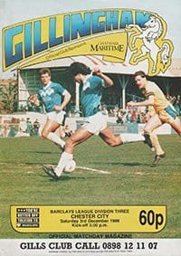 Gillingham v Chester City 03-Dec-1988