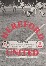 Hereford United v Chester 05-Feb-1983