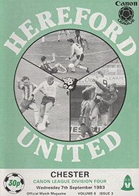 Hereford United v Chester City 07-Sep-1983