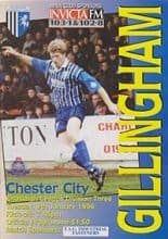 Gillingham v Chester City 09-Jan-1996