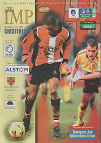 Lincoln City v Chesterfield 13-Mar-1999