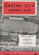 Exeter City v Chesterfield 29-Oct-1966