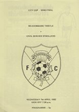 Meadowbank Thistle v Civil Service Strollers 07-Apr-1982