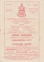 Chelmsford City v Clacton Town 13-Sep-1958