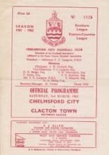 Chelmsford City v Clacton Town 03-Mar-1962