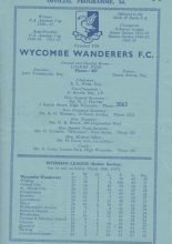 Wycombe Wanderers v Clapton 06-Apr-1957