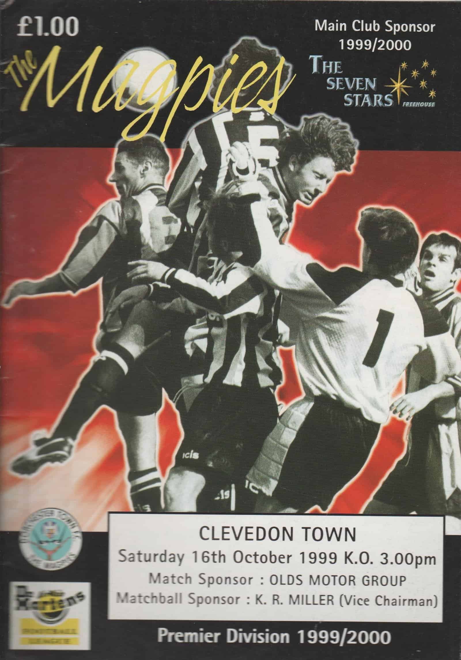 Dorchester Town v Clevedon Town 16-Oct-1999