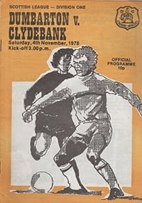 Dumbarton v Clydebank 04-Nov-1978