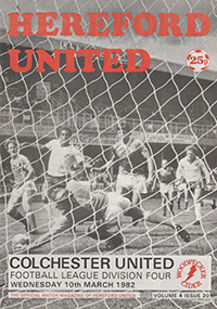 Hereford United v Colchester United 10-Mar-1982