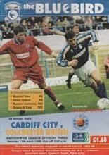 Cardiff City v Colchester United 11-Apr-1998