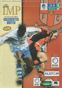 Lincoln City v Colchester United 12-Dec-1998
