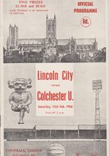 Lincoln City v Colchester United 12-Feb-1966