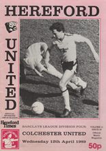 Hereford United v Colchester United 12-Apr-1989