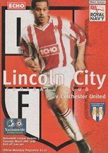 Lincoln City v Colchester United 28-Mar-1998