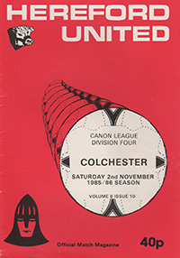 Hereford United v Colchester United 02-Nov-1985