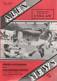 Crewe Alexandra v Colchester United 04-Sep-1987